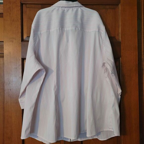 Women's Size 30/32 DCC Woman 3/4 sleeve pink and white zipper shirt - Picture 5 of 5